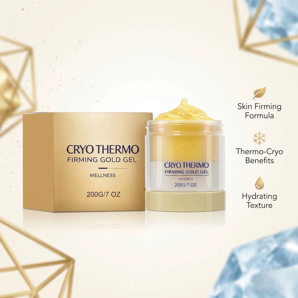 Cryo Thermo Firming Gold Gel for Sagging Skin 200G anti Cellulite Improve Skin Elasticity Lifting Smoothing Sculpted Body Care ﻿