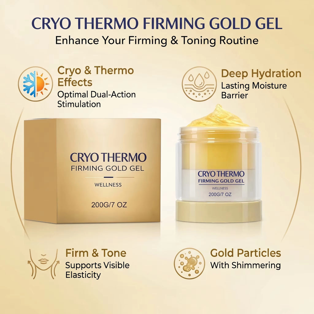 Cryo Thermo Firming Gold Gel for Sagging Skin 200G anti Cellulite Improve Skin Elasticity Lifting Smoothing Sculpted Body Care ﻿